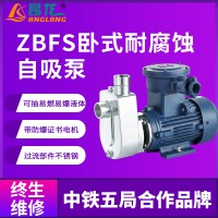 304自吸泵 耐酸碱防腐蚀防爆离心泵 ZBFS卧式化工自吸泵